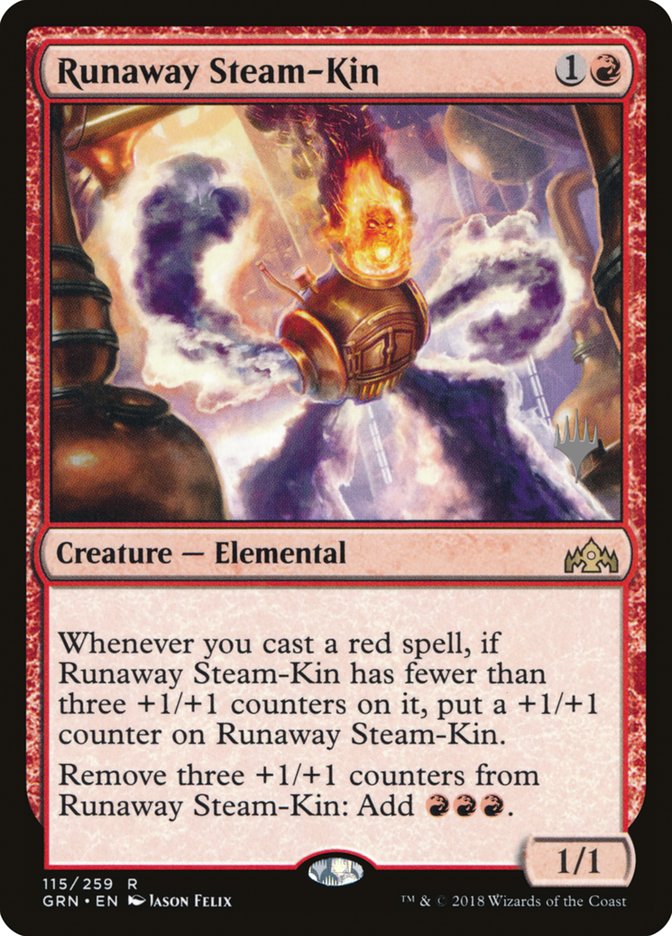 Runaway Steam-Kin (Promo Pack) [Guilds of Ravnica Promos] Magic: The Gathering