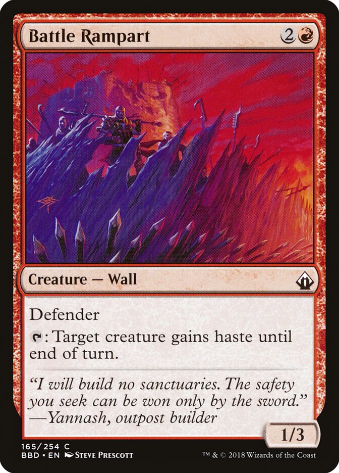 Battle Rampart [Battlebond] Magic: The Gathering