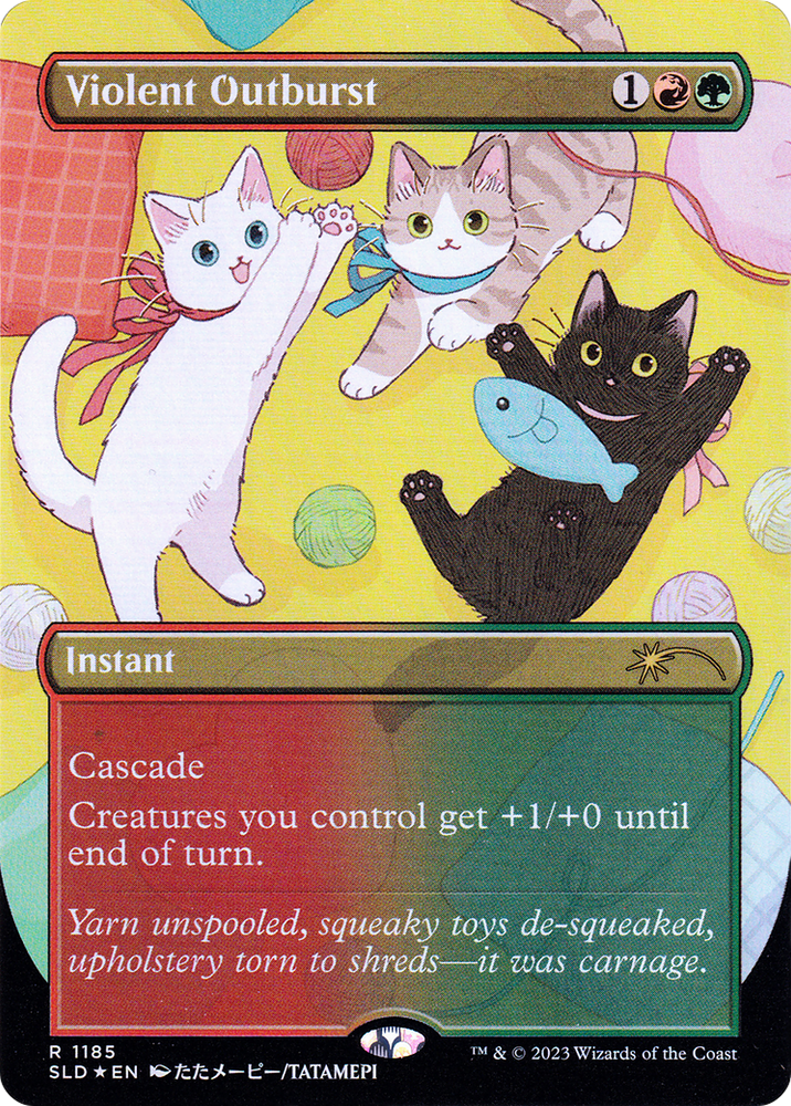 Violent Outburst (Borderless) [Secret Lair Drop Series] Magic: The Gathering