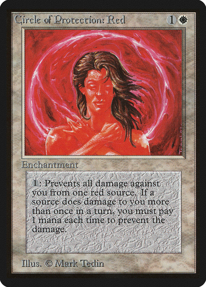 Circle of Protection: Red [Beta Edition] Magic: The Gathering