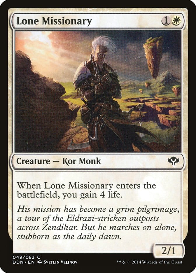 Lone Missionary [Duel Decks: Speed vs. Cunning] Magic: The Gathering
