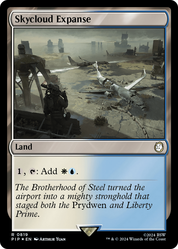 Skycloud Expanse (Surge Foil) [Fallout] Magic: The Gathering
