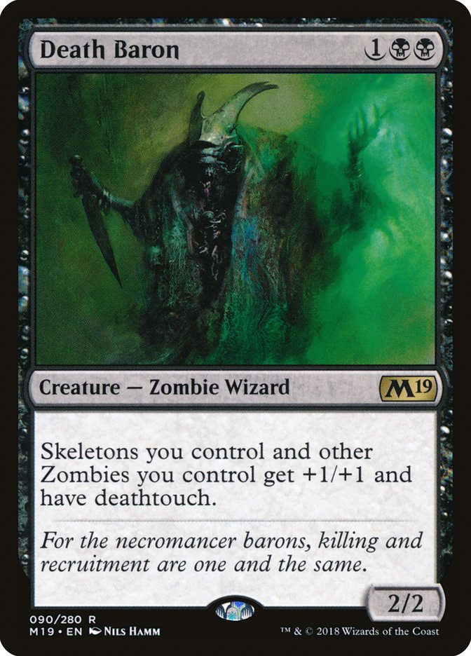 Death Baron [Core Set 2019] Magic: The Gathering