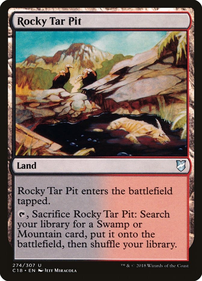 Rocky Tar Pit [Commander 2018] Magic: The Gathering