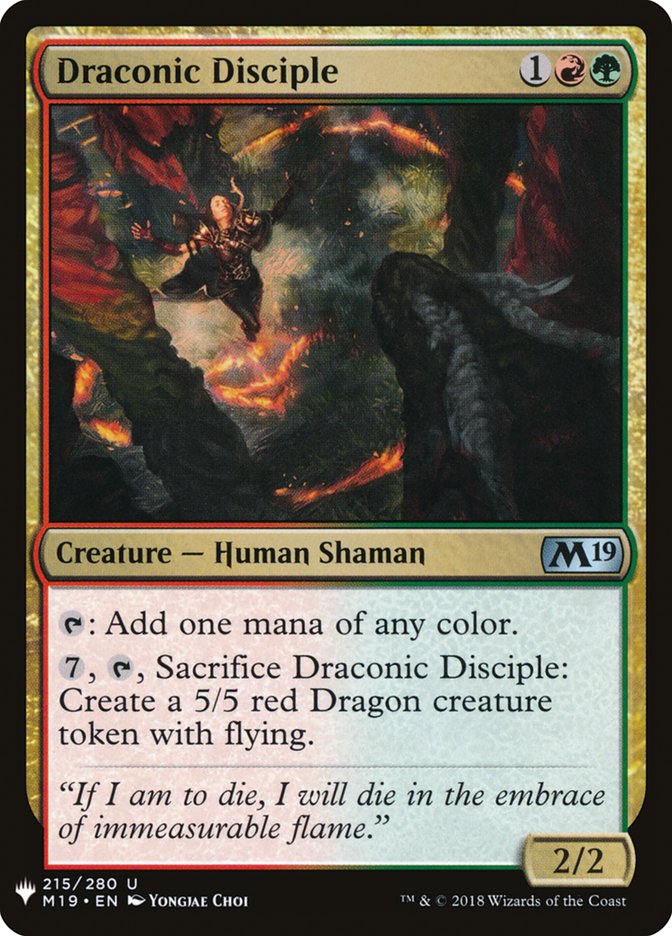 Draconic Disciple [Mystery Booster] Magic: The Gathering