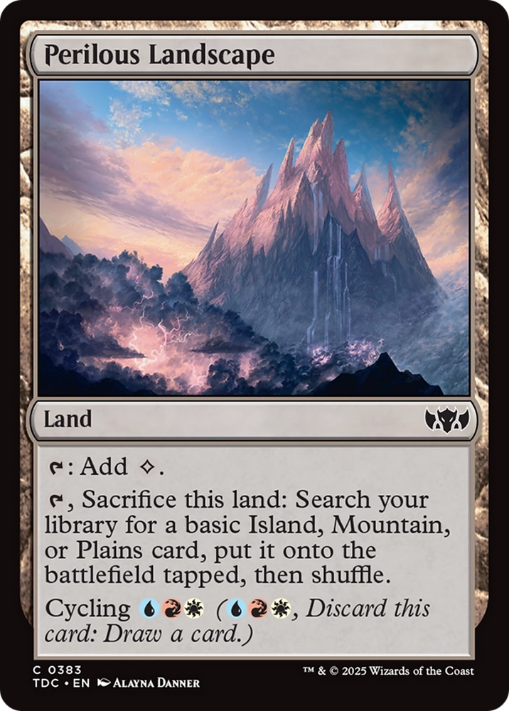 Perilous Landscape [Tarkir: Dragonstorm Commander] Magic: The Gathering