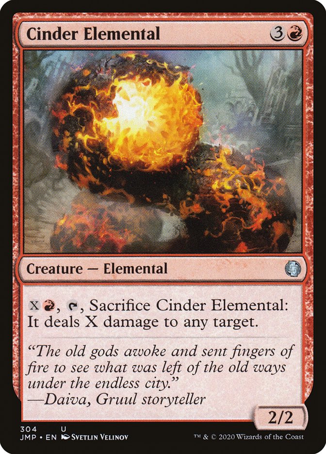 Cinder Elemental [Jumpstart] Magic: The Gathering