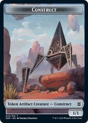 Construct // Illusion Double-Sided Token [Zendikar Rising Tokens] Magic: The Gathering