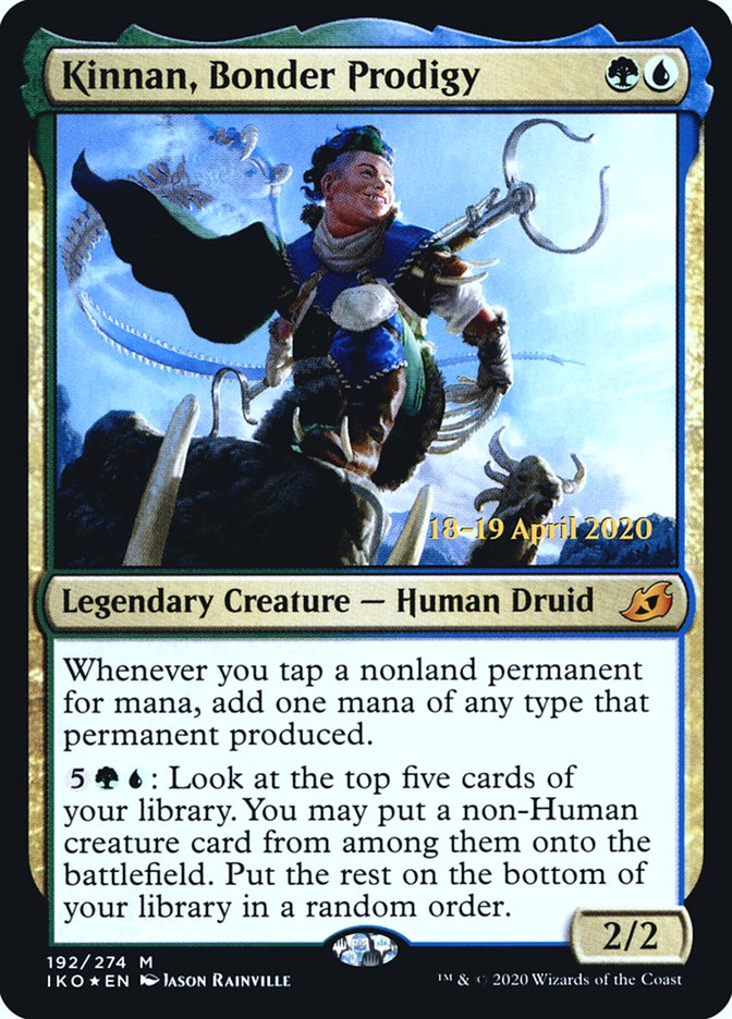 Kinnan, Bonder Prodigy [Ikoria: Lair of Behemoths Prerelease Promos] Magic: The Gathering
