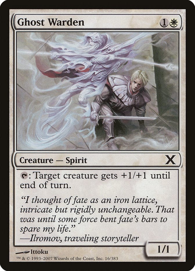 Ghost Warden [Tenth Edition] Magic: The Gathering