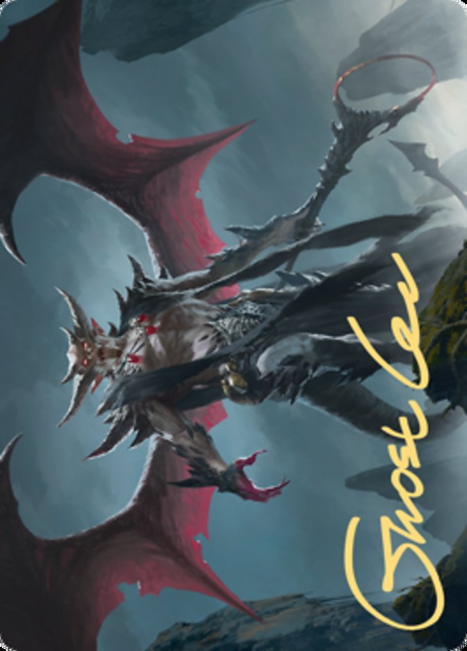 Taborax, Hope's Demise Art Card (Gold-Stamped Signature) [Zendikar Rising Art Series] Magic: The Gathering
