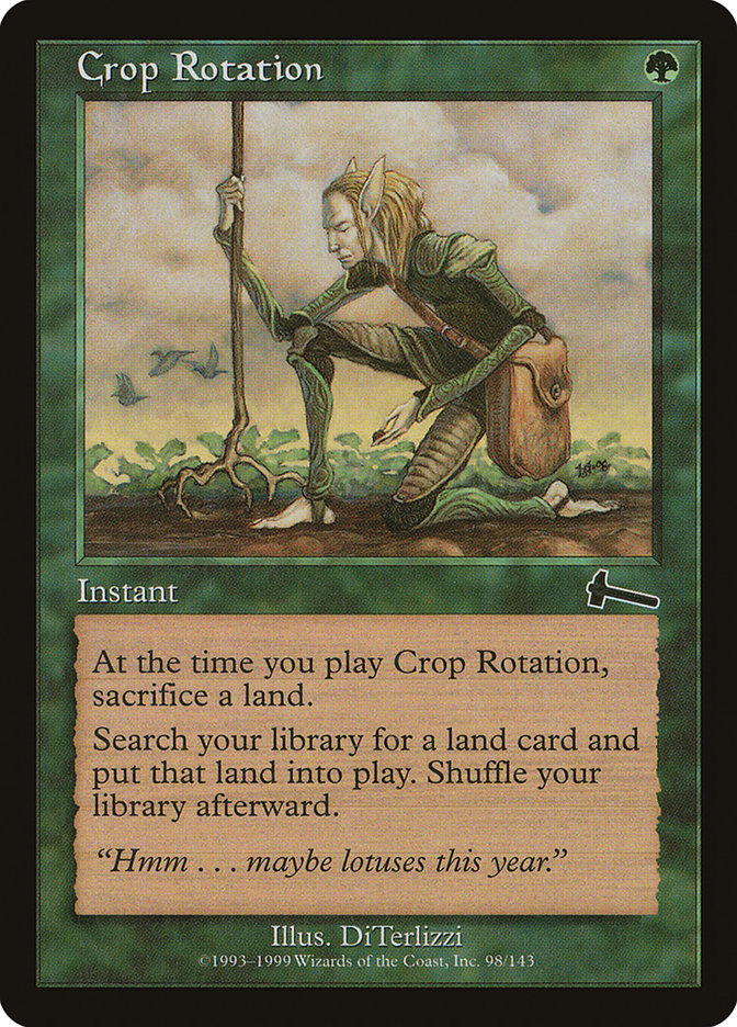 Crop Rotation [Urza's Legacy] Magic: The Gathering