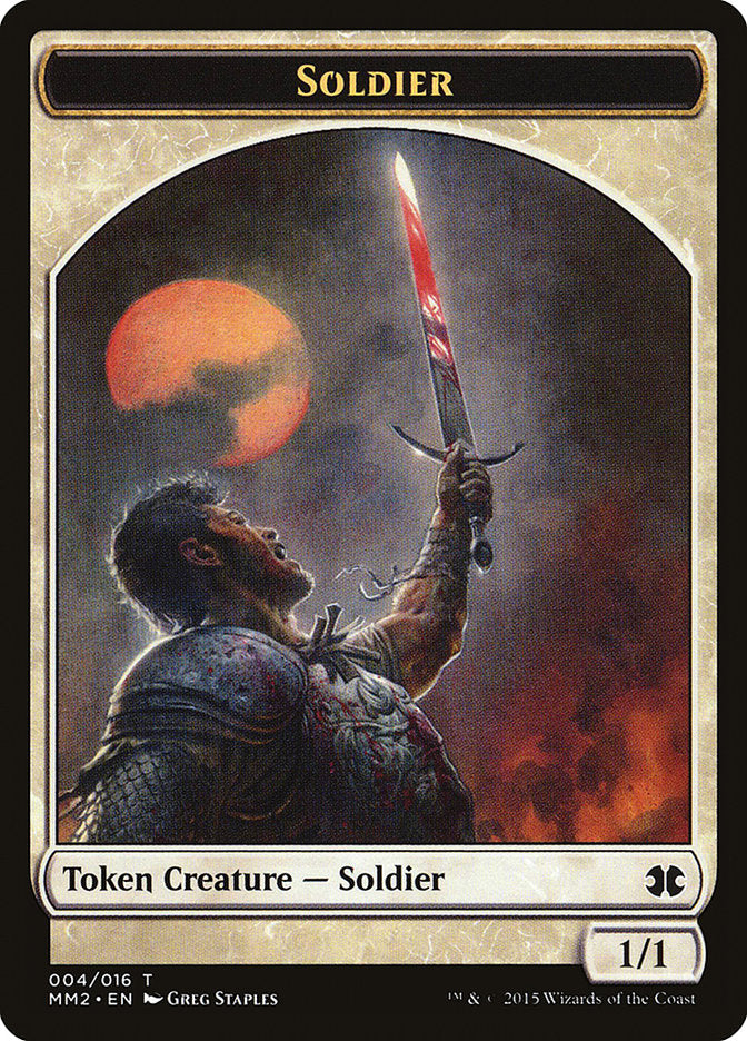 Soldier Token [Modern Masters 2015 Tokens] Magic: The Gathering