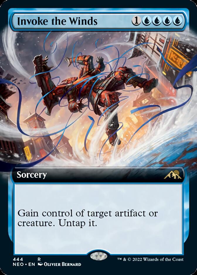 Invoke the Winds (Extended Art) [Kamigawa: Neon Dynasty] Magic: The Gathering