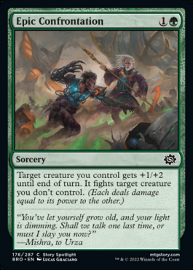 Epic Confrontation [The Brothers' War] Magic: The Gathering