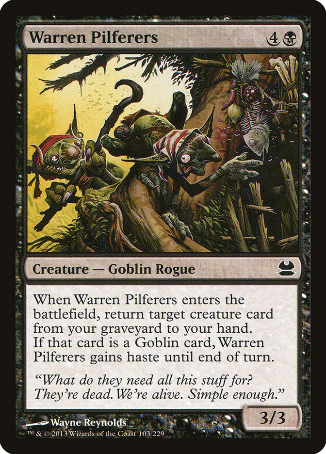 Warren Pilferers [Modern Masters] Magic: The Gathering