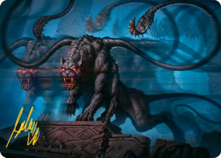 Displacer Beast Art Card (Gold-Stamped Signature) [Dungeons & Dragons: Adventures in the Forgotten Realms Art Series] Magic: The Gathering