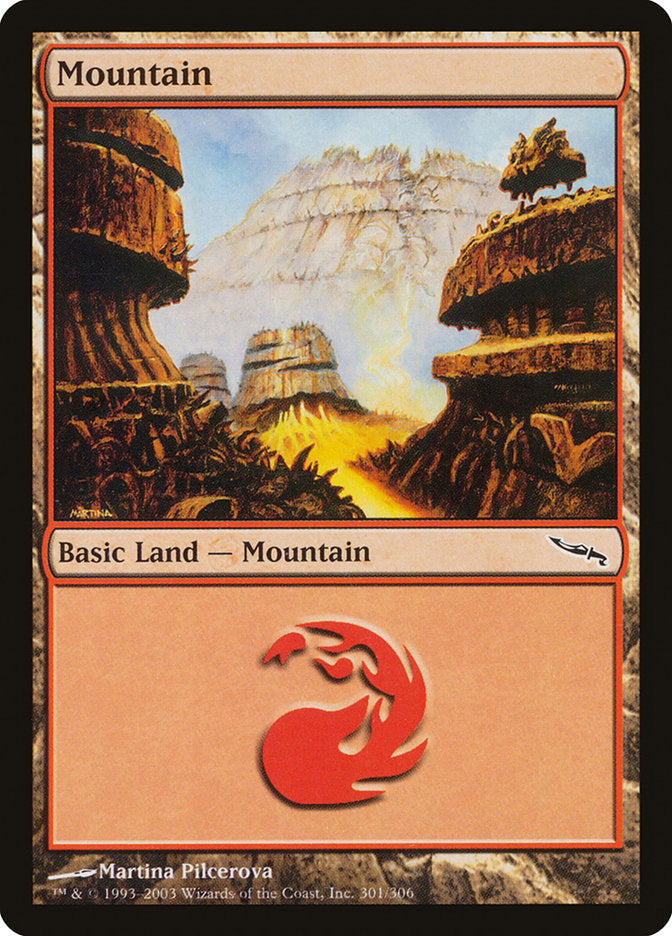 Mountain (301) [Mirrodin] Magic: The Gathering