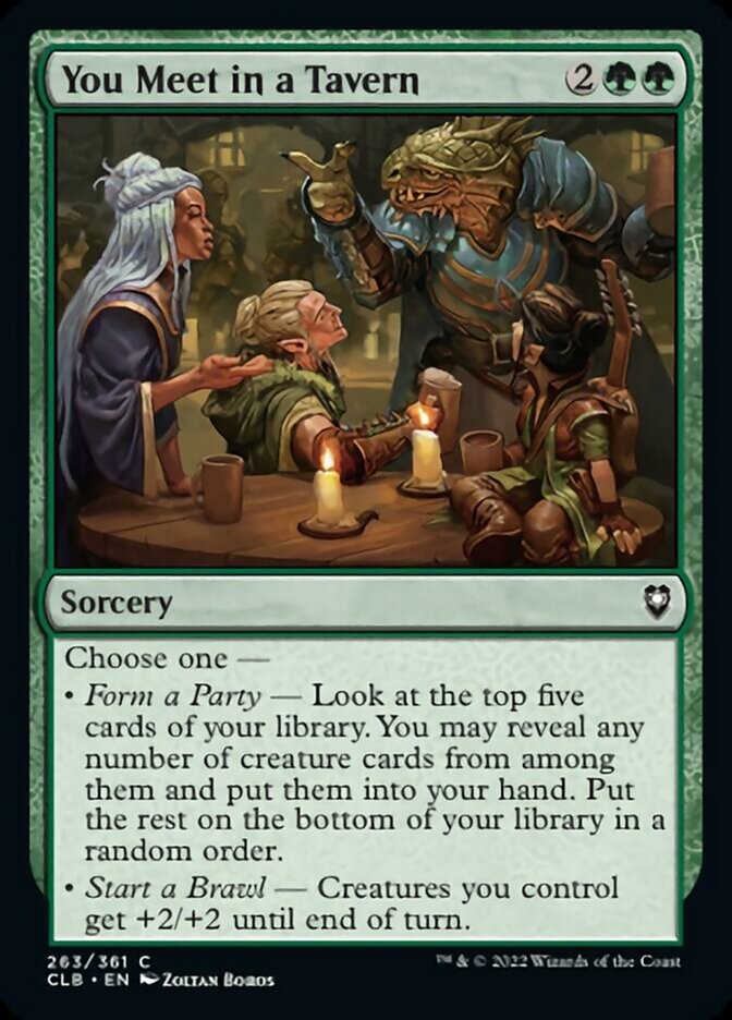 You Meet in a Tavern [Commander Legends: Battle for Baldur's Gate] Magic: The Gathering