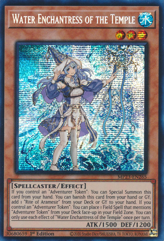 Water Enchantress of the Temple [MP23-EN265] Prismatic Secret Rare - Yugioh Cards For Your TCG Needs!