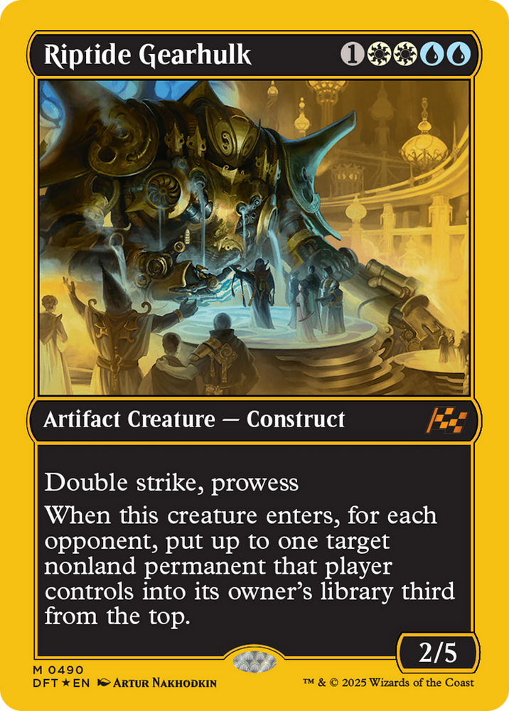 Riptide Gearhulk (First-Place Foil) [Aetherdrift] Magic: The Gathering