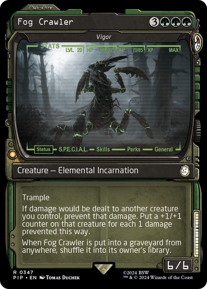 Fog Crawler - Vigor (Showcase) [Fallout] Magic: The Gathering