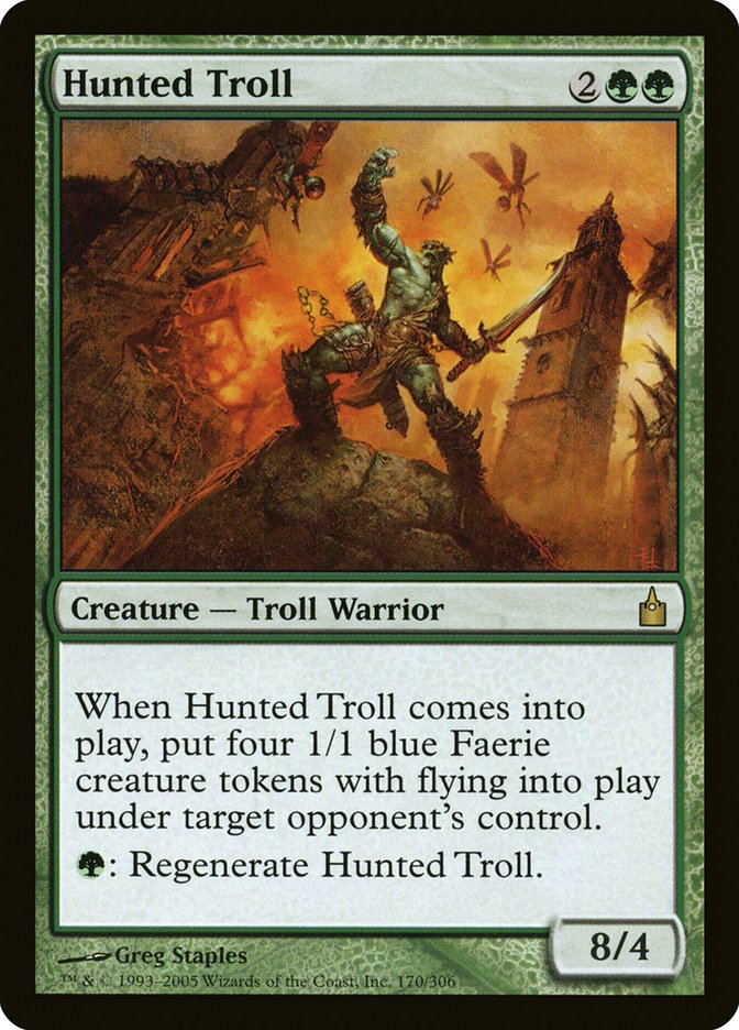 Hunted Troll [Ravnica: City of Guilds] Magic: The Gathering