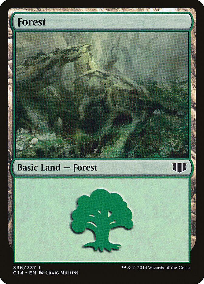 Forest (336) [Commander 2014] Magic: The Gathering