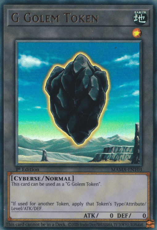G Golem Token [MAMA-EN103] Ultra Rare - Yugioh Cards For Your TCG Needs!