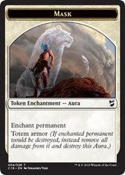Mask // Horror Double-Sided Token [Commander 2018 Tokens] Magic: The Gathering