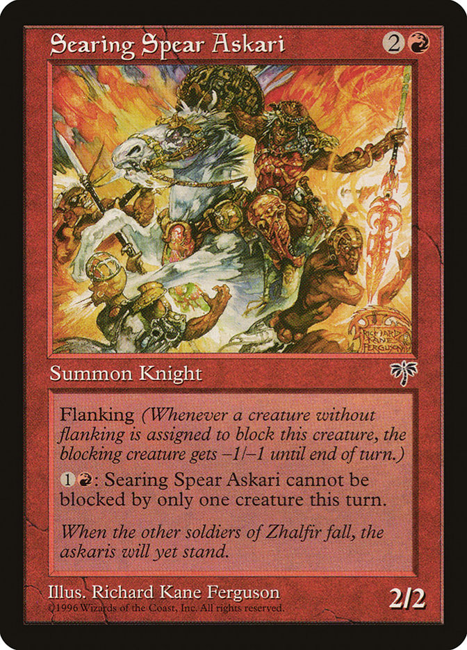 Searing Spear Askari [Mirage] Magic: The Gathering