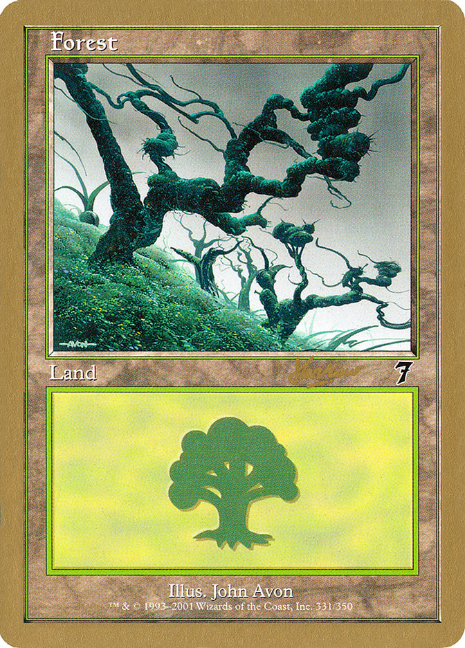 Forest (shh331) (Sim Han How) [World Championship Decks 2002] Magic: The Gathering