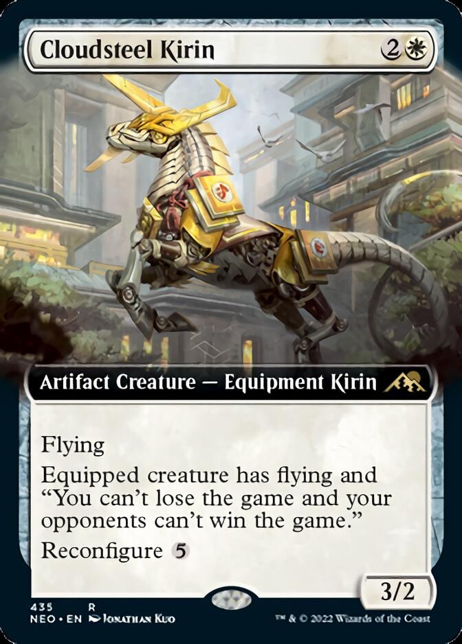 Cloudsteel Kirin (Extended Art) [Kamigawa: Neon Dynasty] Magic: The Gathering