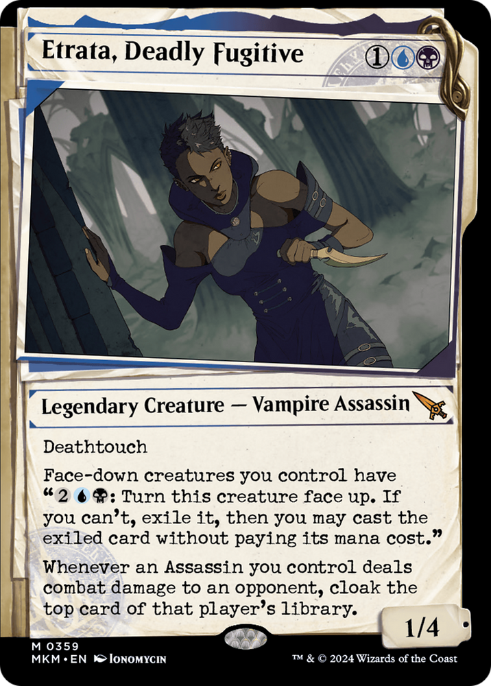 Etrata, Deadly Fugitive (Showcase) [Murders at Karlov Manor] Magic: The Gathering