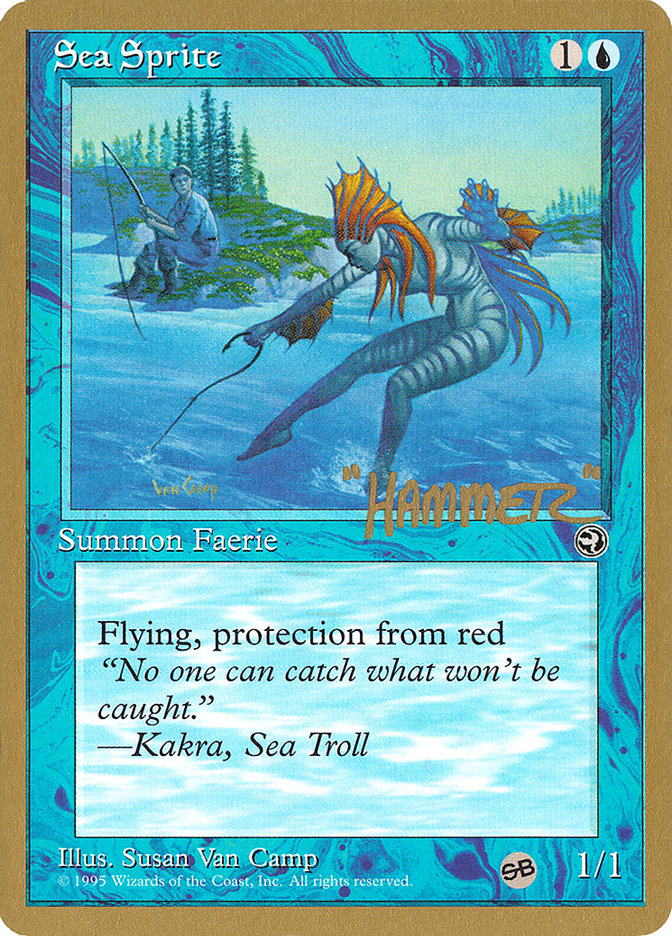 Sea Sprite (Shawn "Hammer" Regnier) (SB) [Pro Tour Collector Set] Magic: The Gathering