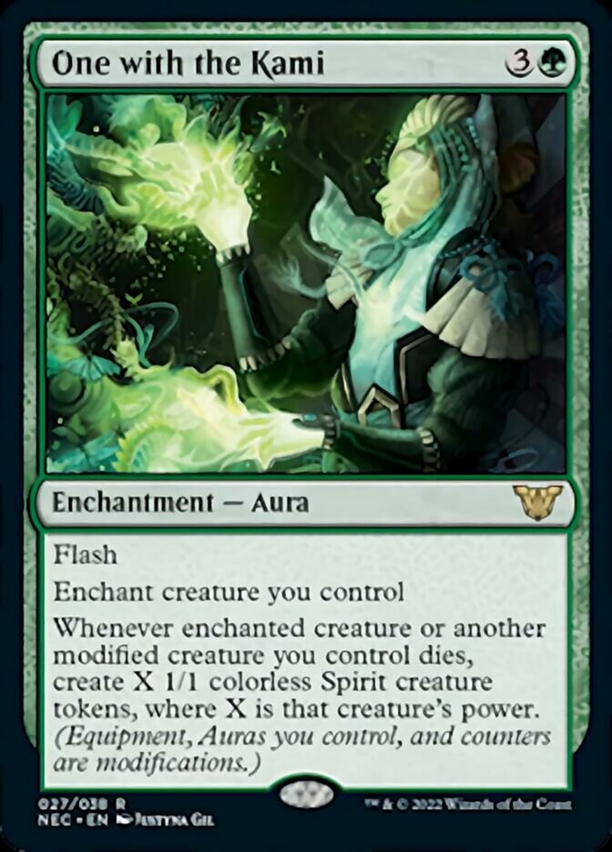 One with the Kami [Kamigawa: Neon Dynasty Commander] Magic: The Gathering