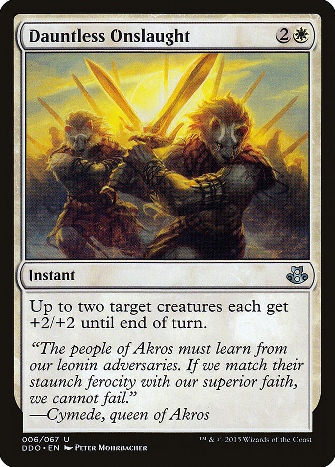 Dauntless Onslaught [Duel Decks: Elspeth vs. Kiora] Magic: The Gathering
