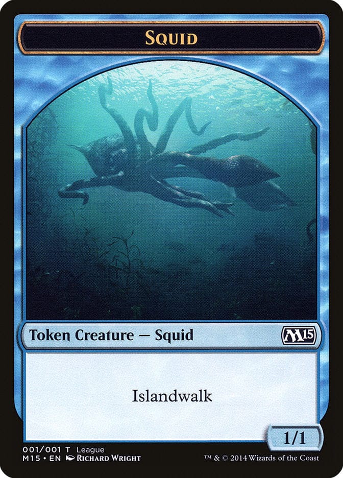 Squid Token [League Tokens 2014] Magic: The Gathering