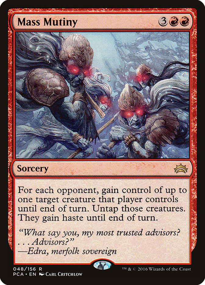 Mass Mutiny [Planechase Anthology] Magic: The Gathering