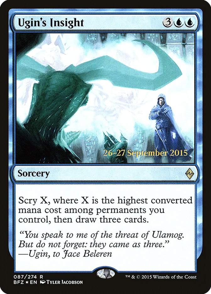 Ugin's Insight [Battle for Zendikar Prerelease Promos] Magic: The Gathering