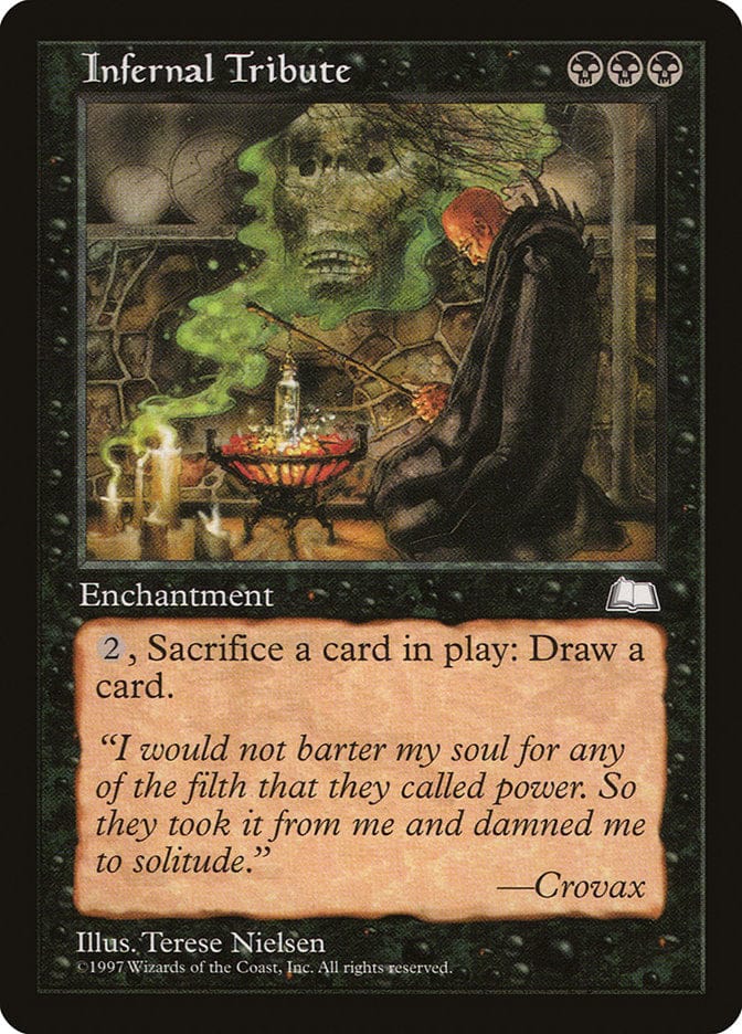 Infernal Tribute [Weatherlight] Magic: The Gathering