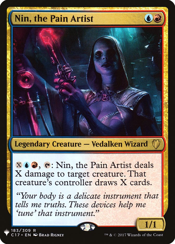 Nin, the Pain Artist [The List] Magic: The Gathering