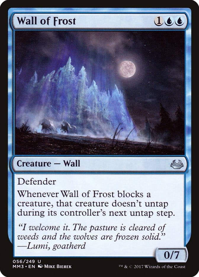Wall of Frost [Modern Masters 2017] Magic: The Gathering