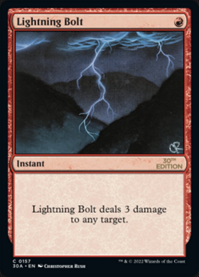 Lightning Bolt [30th Anniversary Edition] Magic: The Gathering