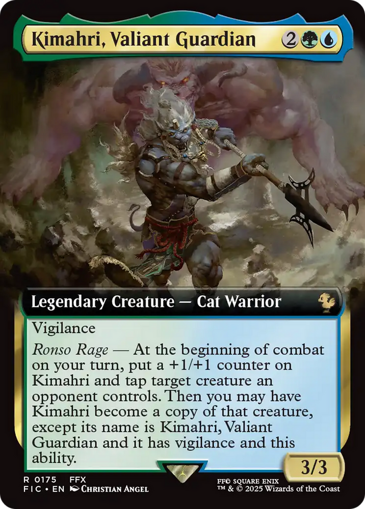 Kimahri, Valiant Guardian (Extended Art) [FINAL FANTASY Commander] Magic: The Gathering
