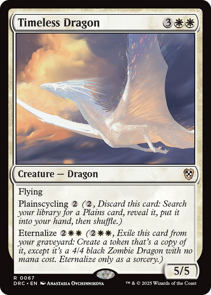 Timeless Dragon [Aetherdrift Commander] Magic: The Gathering