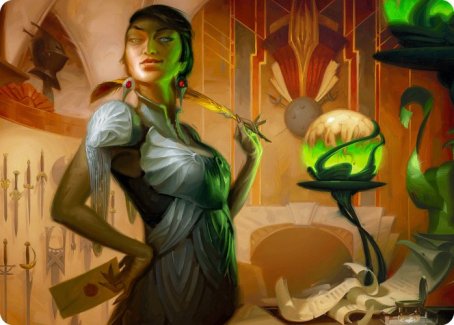 Mari, the Killing Quill Art Card [Streets of New Capenna Art Series] Magic: The Gathering