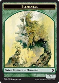 Elemental // Thopter (026) Double-Sided Token [Commander 2018 Tokens] Magic: The Gathering