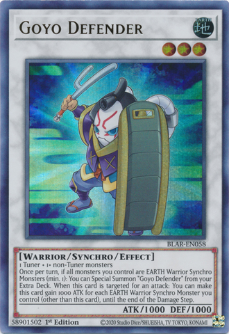 Goyo Defender [BLAR-EN058] Ultra Rare - Yugioh Cards For Your TCG Needs!