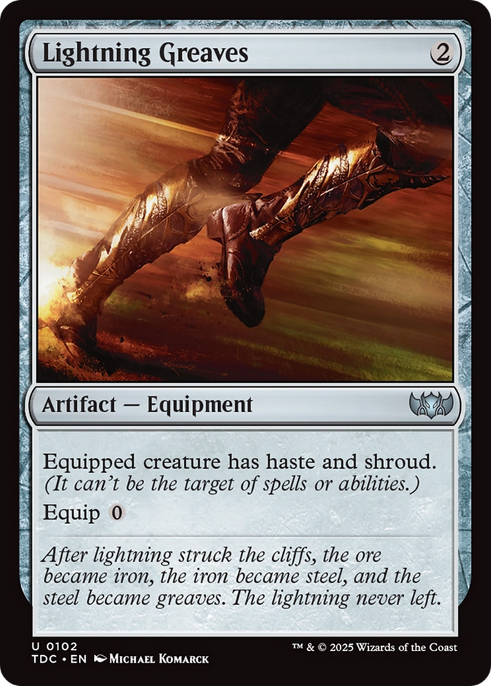 Lightning Greaves [Tarkir: Dragonstorm Commander] Magic: The Gathering